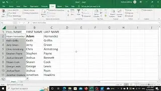 This Excel function will save you a lot of typing // Text to Column Function