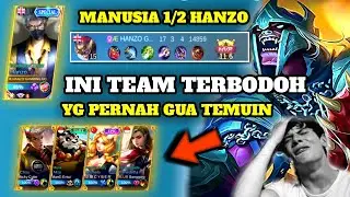 PUSING PALA GUA KETEMU TEAM BEGINI - HANCUR MMR TOP 1 GLOBAL HANZO GUA - MOBILE LEGENDS