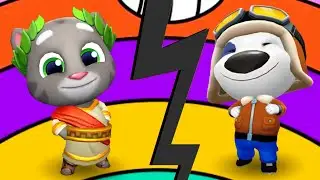 My Talking tom Fly Run vs Talking Tom Time Rush Gameplay
