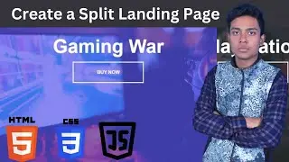 Create a Split Landing Page With HTML, CSS & JS