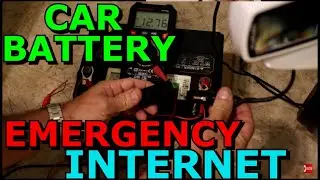 Use a Car Battery To Power Your Internet Router Modem And Laptop