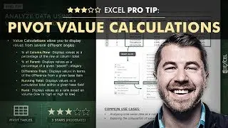 EXCEL PRO TIP: PivotTable Value Calculations