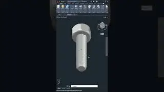 AutoCAD 3D, How to draw bolt, 3D Modeling 