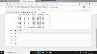 Get list from pandas DataFrame column headers tags