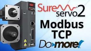 Servo Modbus TCP Tutorial using a Do-more PLC and the SureServo2 from AutomationDirect