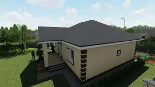 Проект R3 1 этаж 130м2, со вторым светом, сауной, гардеробной, 3 комнаты.