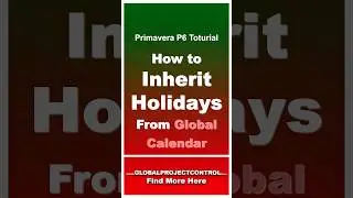 🔴 How do you inherit holidays and exceptions from the Global Calendar?