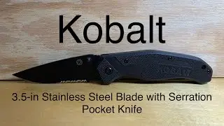 [97] Kobalt (Lowes) - 3.5in Stainless Steal Blade with Serration Pocket Knife Review