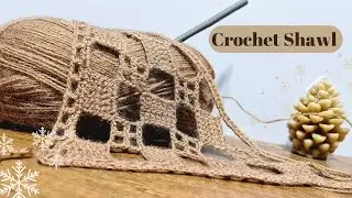 crochet shawl🧶 Beautiful and stylish knitting for beginners