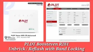 PLDT Boosteven R281 Unbricked / Repair / Recover / Revert to Stock Firmware with Easy Band Locking