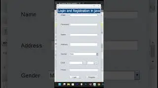 Login and User Registration Form in java ! #javatutorial #loginform #registrationform