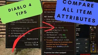 How to enable Diablo 4 item attribute comparisons