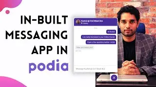 10. MESSAGING app in Podia | FREE in-built feature inside Podia