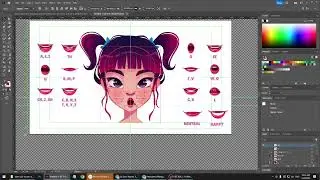 Animation using Photoshop Part 09 | Lip Sync from vector to photoshop