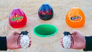 Experiment: Cola, Fanta, Mirinda and Mentos
