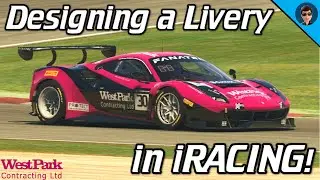 Designing a Livery in iRACING! | WestPark 488 GT3 Livery Timelapse | iRacing Livery Timelapse