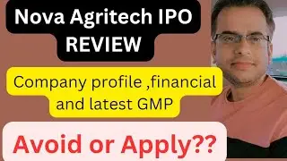 Nova Agritech IPO Review | latest GMP | Avoid or Apply ? #stockmarket #ipoalert