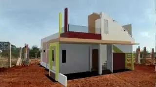 Test Shot of House transforming in 3d Max.
