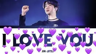 JIN (BTS) - I LOVE YOU (Color Coded Lyrics|ПЕРЕВОД НА РУССКИЙ|КИРИЛЛИЗАЦИЯ) FF2COLORCODED