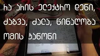 რა არის ელექტრო დენი, დენის ძალა, ძაბვა, ვოლტი, ამპერი, წინაღობა, ომის კანონი