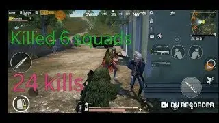 KILLED 6 WHOLE SQUADS IN A GAME solo vs squad 24 kills