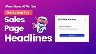 How To Generate Catchy Headlines For Your Sales Page With WordHero AI