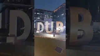 Инсталляция LOVE DUBAI возле Gate Avenue, район DIFC, Дубай, ОАЭ #shorts