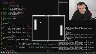 Coding Pong in C from Scratch | Collision Detection and Ball Movement | Ep. 3