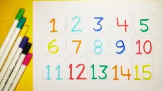 Number Names - Numbers 1 to 15 - counting learning for kids | 0 To15 Numbers and counting