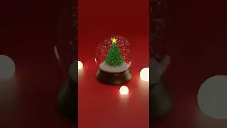 Blender 3D Holiday Snow Globe 