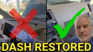 Nissan D21 Hardbody Interior Dash Restoration with Coverlay Molded Dash Cover part 1