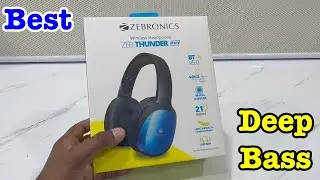 Under 800Rs Best Sound Bluetooth Headphone ZEBRONICS Zeb-Thunder  PRO Bluetooth Wireless Headphone