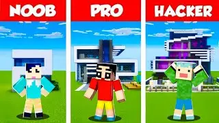 Minecraft Modern House Build Battle Challenge 😍🔥 | SHINCHAN vs KAZAMA vs MASAO | Funny Game 😂