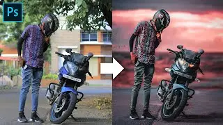 Change Background in PHOTOSHOP l Simple Step Manipulation Tutorial