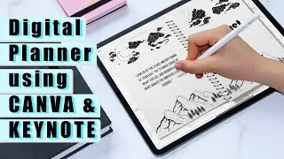 How To Create a Digital Planner Using FREE Canva and Keynote | August 2021 Digital Planner Creation