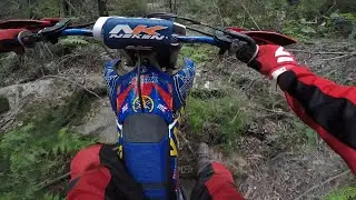 Hard Enduro On Motocross Bike, Yamaha YZ250f