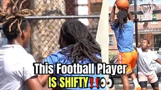 STREET BALLER VS FOOTBALL PLAYER FOR 2K IN THE MIDDLE OF BROWNSVILLE  |  EURO-STEP MAL vs MOST HATED