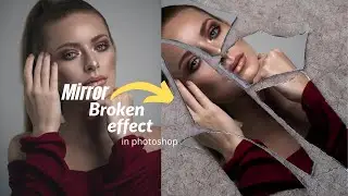 How to add photos on broken mirror in  photoshop tutorial ||photoshop Tutorials || 
