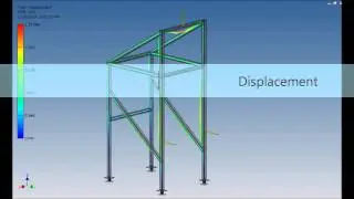 Autodesk Inventor Dynamic Simulation + Frame Analysis #simulation #fea #finiteelementanalysis