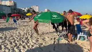 4K | ⛱️ LIVE 🔥 2000 GIRL IN LEBLON BEACH 😍 RIO DE JANEIRO 2024 👙 TOP COASTAL VIEWS