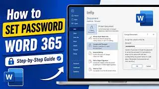 How to Set Password Word 365 | Set Password in Word File | Set Password Word Document - Hindi Video
