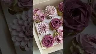 Кремовые цветы 🌸#капкейки #торт #новокузнецк #бенто #cake #cakedecorating #свадебныйторт #торты