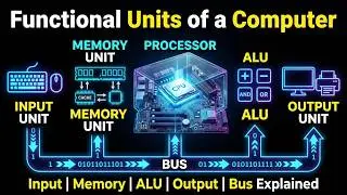 Functional Units of a Computer Explained | Complete Guide to Input, Output, Memory, ALU & Bus