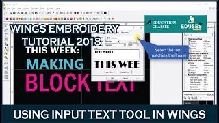 How to Create text in wings software