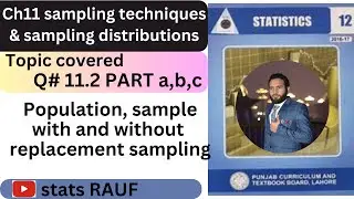 q2 ex11.1 ics stats part2 sampling techniques and sampling distribution