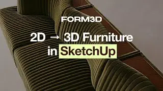 FORM3D Tutorial: 2D Furniture to 3D Model AI Converter for SketchUp
