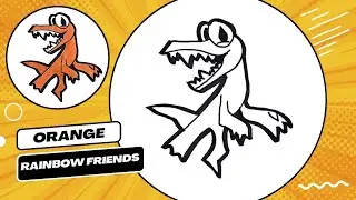 Comó dibujar a Orange de Ranbow friends | Dibujos para niños | paso a paso