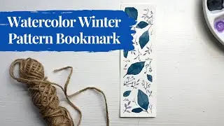 How to Paint Watercolor Winter Bookmark | Easy Beginners Tutorial | Unwindle