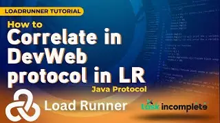 How to Correlate in DevWeb protocol in LR