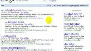 Searching For Free EBay Selling EBooks